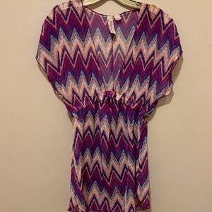 Miken Multicolor Chevron Dress